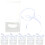 30Pcs Clear White Pet Cake Packing Boxes Portable Mousse Cake Holder 11