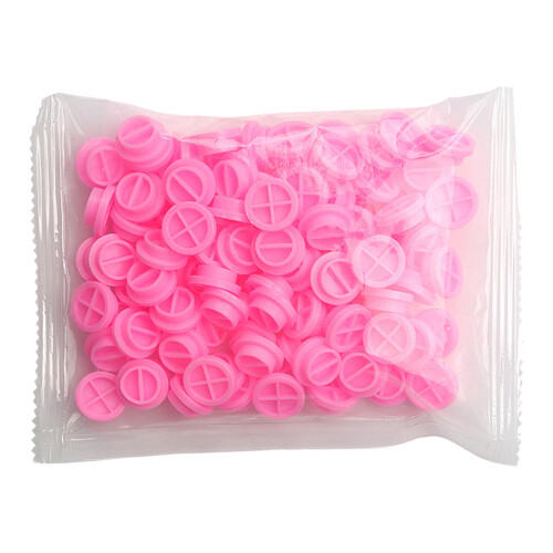 100pcs grafting false eyelash glue cup tool pink 2