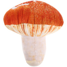1pc 20cm 3d shiitake pillow removable washable plush toy orange white