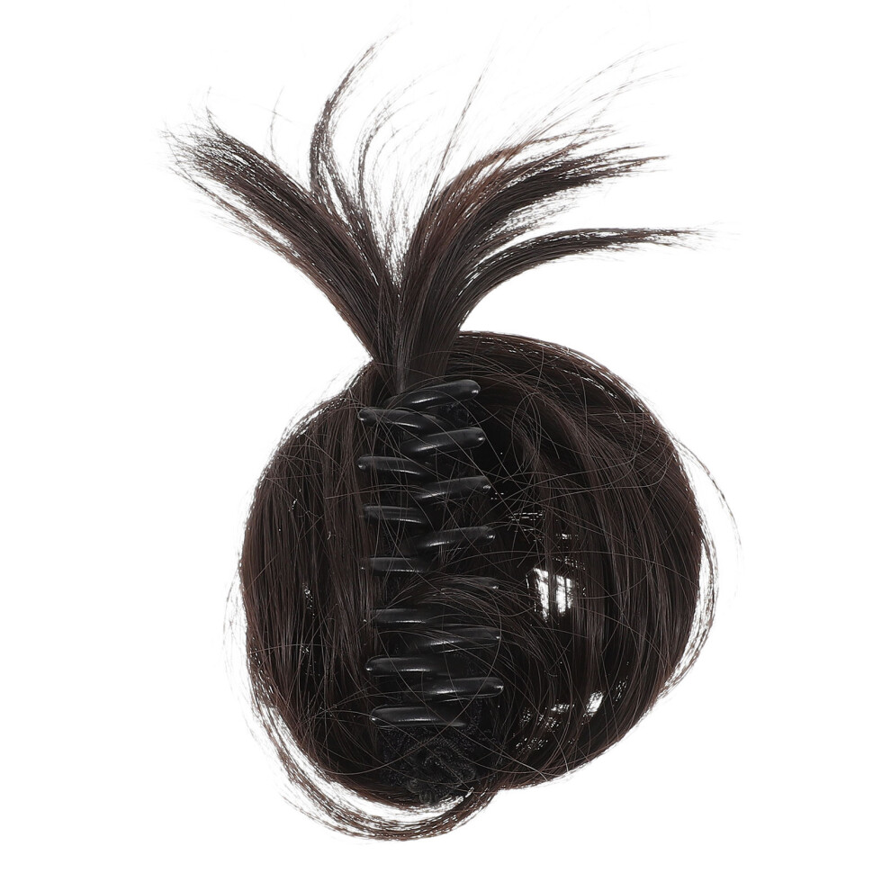 Ohphcall Unisex Women Bun Hairpiece With Claw Clip Fake Messy Bun For Hair Accessory