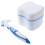 portable double head denture toothbrush with case 9