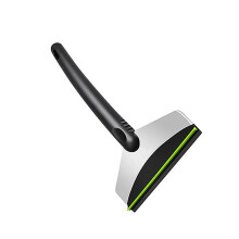 stainless steel snow with pole handle and brush green