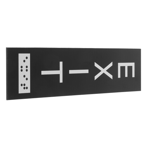 Zelfklevend Exitbord Voor Openbare Ruimtes Ada-conform Met Braille