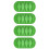 4Pièces Clips De Gestion De Câbles En Silicone, Support Vert 4