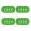 4Pièces Clips De Gestion De Câbles En Silicone, Support Vert 3