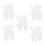 5pcs easter bunny molds for diy key pendants and hanging ornaments 1