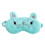 light green fluffy cat eye mask lightweight sleep blindfold for naps 1