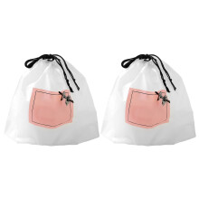 2 packs thickened disposable washcloths for face body with bag