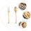 1Set Beige Wooden Flatware Set Durable Fork and Spoon for Kitchen Use 9