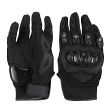 1 Pair Black Cycling Gloves Breathable Anti-Skid for Outdoor Riding