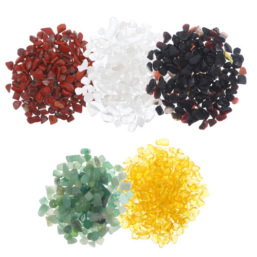1 set decorative crystal stones irregular ornament for fish tank 2