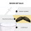 1 set plastic wax sticks applicators for nose hair removal 5