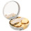 lens pearl case with mirror portable mini storage round container 8