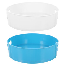 2pcs round tray for coffee table, serving, jewelry, keys