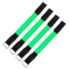 4 led armbanden buiten reflecterend voor nacht hardlopen feest (groen)