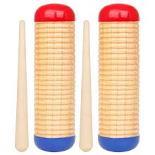 2Sets Bunte Holzshakehandinstrumente Für Hand-Auge Koordination