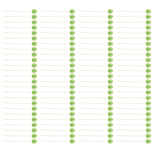 100pcs disposable turtle leaf food picks for and appetizers 2