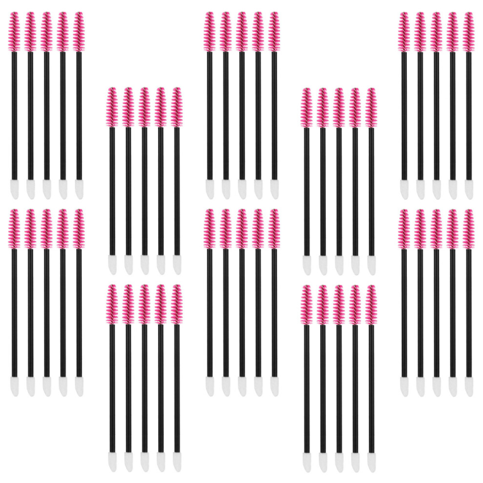 Solustre 50Pcs Disposable Eyebrow And Eyelash Brushes Applicators