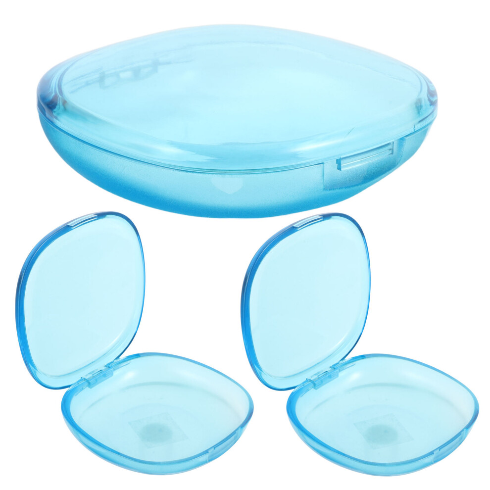 Inoomp Transparent Retainer Case 3Pcs Portable Storage For Travel And Home
