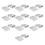 30pcs rectangular aluminum foil containers silver 9
