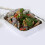 30pcs rectangular aluminum foil containers silver 6