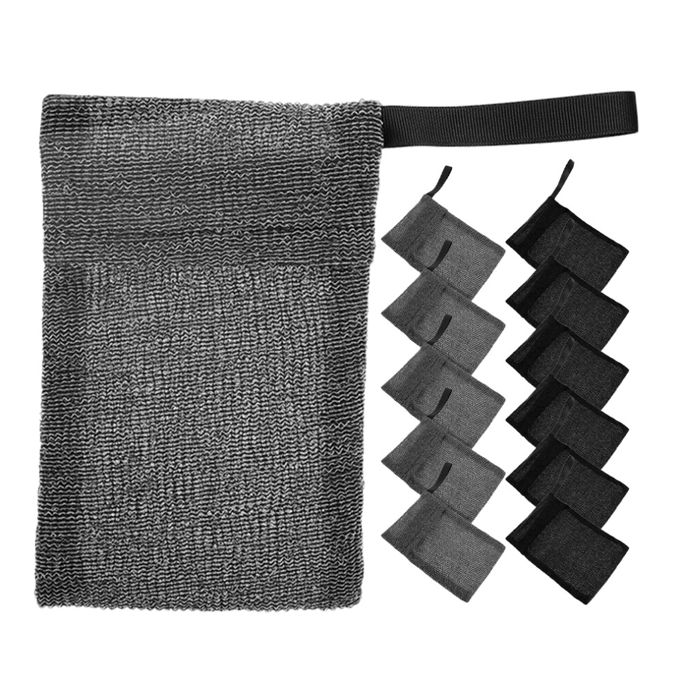 Aboofan 12Pcs Bar Soap Pouches Foaming Net Storage Bags For Soap Bars Portable