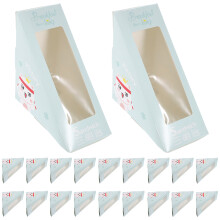 100pcs triangular sandwich boxes for bakery and window dessert packing