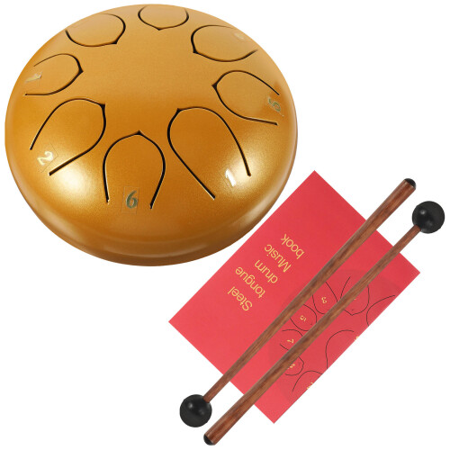 sturdy metal tongue drum set, small percussion for beginners
