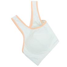 breathable cotton bra no wire seamless for girl sky-blue 85a