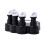2Pièces Training Doigts Piano ABS Silicone Noir 1
