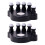 2Pièces Training Doigts Piano ABS Silicone Noir 10