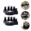 2Pièces Training Doigts Piano ABS Silicone Noir 11