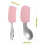 baby short handle spoon and stainless steel fork feeding set 2