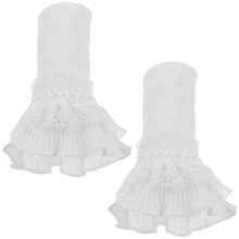 1 pair polyester floral cuff, detachable fake sleeve clothing accent