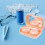 cute case kit with tools and mirror portable storage box 10