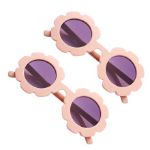 2 kinderzonbrillen van resin met zonnebloemdesign, anti-UV