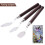Pinselset 12 schwarze Aquarellpinsel 6 silberne 3