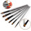 Pinselset 12 schwarze Aquarellpinsel 6 silberne 6