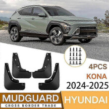 For Hyundai Kona 2024-2025 Splash Guard Mud Flaps Car Accessories Mudguard Protector Auto Parts 4Pcs