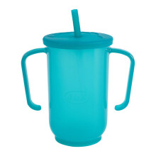Adult Sippy Cup With Handle Silicone Spillproof For Hot And Cold Beverages, Leakproof Lid, Elderly Mug 4.72x4.33x2.76in