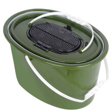 Minnow Bucket Portable Mesh-Top Bait Bucket With Double Carry Handle Ice Fishing Caught-Fish Storage For Camping/Hiking