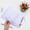 1Skyblauwe Portable Notepad Met Glad Voor En Werk 6
