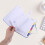 1Skyblauwe Portable Notepad Met Glad Voor En Werk 10