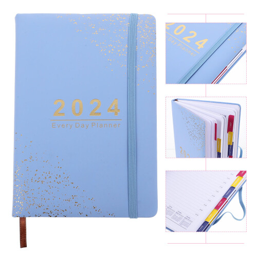 1Skyblauwe Portable Notepad Met Glad Voor En Werk 2