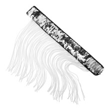 15Bracelets Slap Décoratifs En Métal Et Paillettes Argent Pour Fêtes