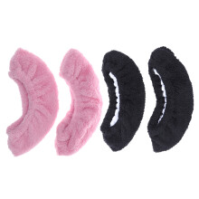 2 paar elastische schlittschuhüberzieher plüsch s (hellrosa + )