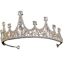 Golden Crystal Crown Headband Durable Kids Party Hair Ornament