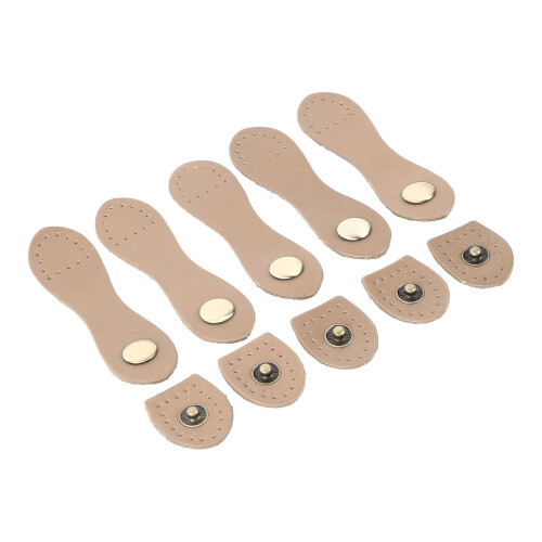 5er-Set Leder-Schnappschnallen, weich, tragbar, 1