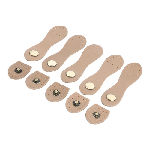 5er-Set Leder-Schnappschnallen, weich, tragbar, 2