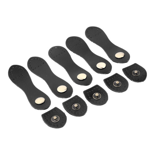 5er-Set Leder-Schnappschnallen, weich, tragbar, 1